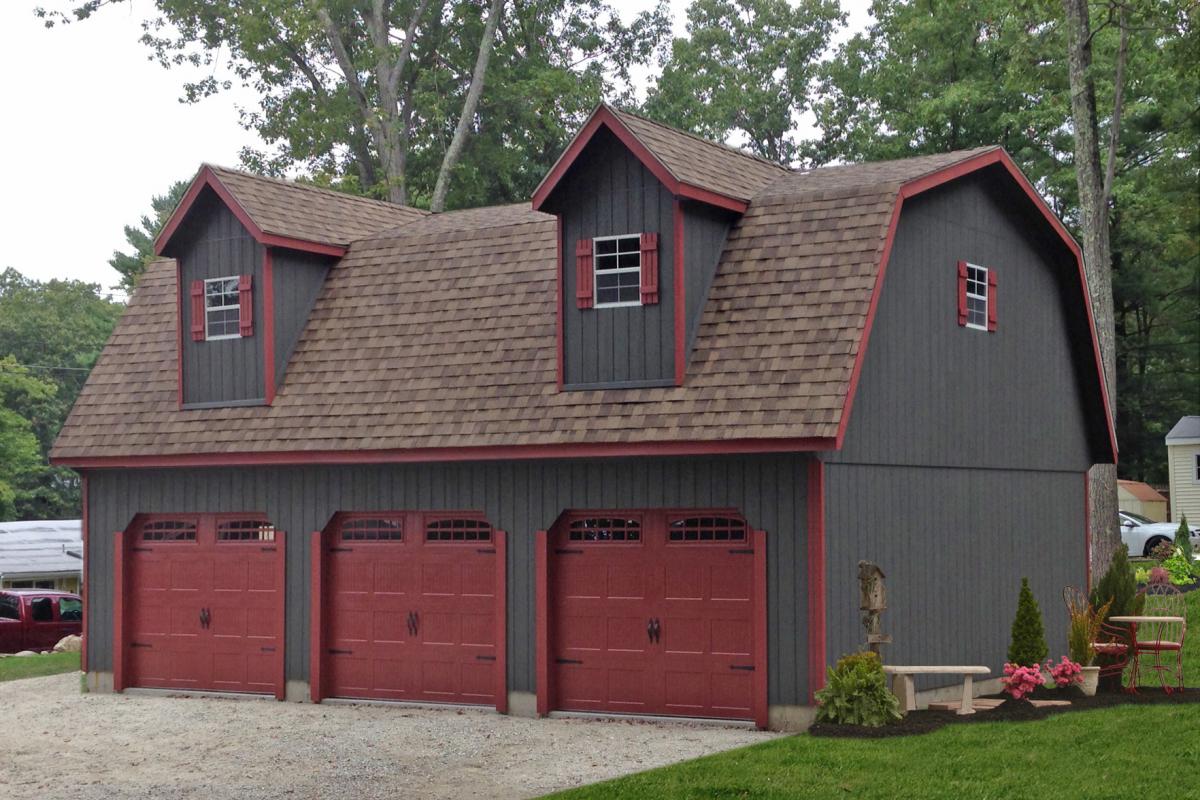2 story maxibarn three car garages
