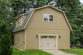 one car two story garage